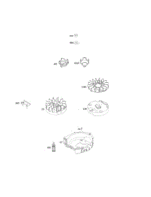 Flywheel parts for Briggs & Stratton Engine 09P702-0067-H1 from AppliancePartsPros.com
