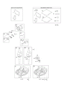 Camshaft, Crankcase Cover / Sump, Crankshaft, Gasket Set - Engine, Gasket Set - Valve, Piston / Rings / Connecting Rod parts for Briggs & Stratton Engine 09T502-0743-B1 from AppliancePartsPros.com