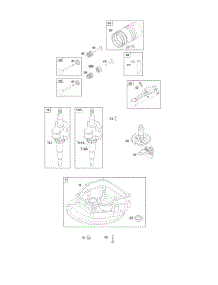 Camshaft, Control, Crankcase Cover / Sump, Crankshaft, Piston / Rings / Connecting Rod parts for Briggs & Stratton Engine 09T802-0113-B1 from AppliancePartsPros.com