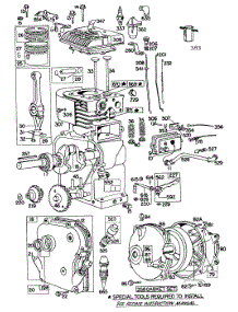 Cyl,Crnkcse,Piston,Gear Case parts for Briggs & Stratton Engine 100252-0430-99 from AppliancePartsPros.com