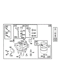 Carburetor Assembly parts for Briggs & Stratton Engine 104772-4005-01 from AppliancePartsPros.com