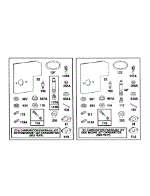 Carburetor Overhaul Kits parts for Briggs & Stratton Engine 104772-4025-01 from AppliancePartsPros.com