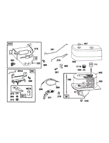 Controls, Air Cleaner Group parts for Briggs & Stratton Engine 104777-4006-01 from AppliancePartsPros.com
