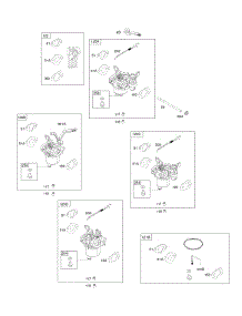 Carburetor parts for Briggs & Stratton Engine 106232-0063-F1 from AppliancePartsPros.com