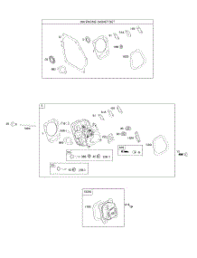 Cylinder Head, Gasket Set parts for Briggs & Stratton Engine 106232-0110-H1 from AppliancePartsPros.com