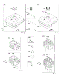 Exhaust System, Fuel Supply parts for Briggs & Stratton Engine 106232-0112-H1 from AppliancePartsPros.com