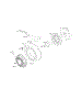 Blower Housing, Flywheel, Rewind Starter