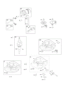 Camshaft, Crankcase Cover / Sump, Crankshaft, Piston / Rings / Connecting Rod parts for Briggs & Stratton Engine 10A902-2164-B1 from AppliancePartsPros.com