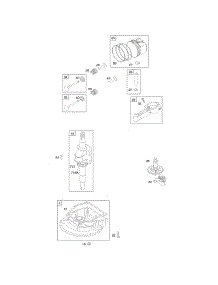 Camshaft, Crankcase Cover / Sump, Crankshaft, Piston / Rings / Connecting Rod parts for Briggs & Stratton Engine 10B902-0130-01 from AppliancePartsPros.com