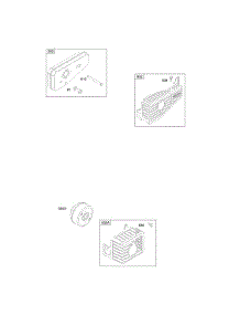 Exhaust System parts for Briggs & Stratton Engine 10B902-2005-B1 from AppliancePartsPros.com