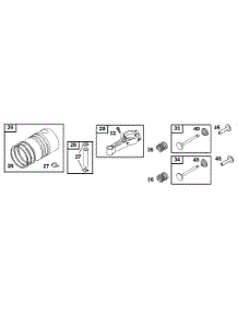 Piston Group, Connecting Rod, Valve Group parts for Briggs & Stratton Engine 10C902-0116-01 from AppliancePartsPros.com