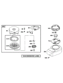 Rewind Group, Blower Housing parts for Briggs & Stratton Engine 10C902-0134-01 from AppliancePartsPros.com