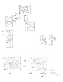 Camshaft, Crankcase Cover / Sump, Crankshaft, Piston / Rings / Connecting Rod parts for Briggs & Stratton Engine 10D902-0172-B1 from AppliancePartsPros.com