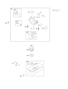 Carburetor, Fuel Supply parts for Briggs & Stratton Engine 10D902-0250-B1 from AppliancePartsPros.com