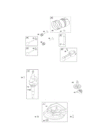 Crankshaft, Piston / Ring / Connecting Rod, Valves, Piston / Rings / Connecting Rod parts for Briggs & Stratton Engine 10E902-0111-B1 from AppliancePartsPros.com