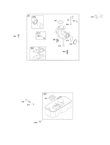 Carburetor, Fuel Supply parts for Briggs & Stratton Engine 10F902-0114-B1 from AppliancePartsPros.com