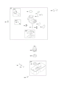 Carburetor, Fuel Supply parts for Briggs & Stratton Engine 10J902-0130-E1 from AppliancePartsPros.com
