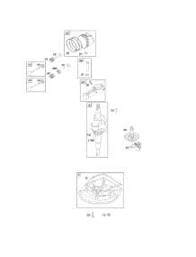 Camshaft, Crankcase Cover / Sump, Crankshaft, Piston / Rings / Connecting Rod parts for Briggs & Stratton Engine 10J902-0305-E1 from AppliancePartsPros.com
