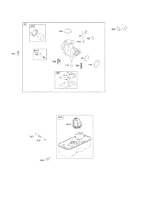 Carburetor, Fuel Supply parts for Briggs & Stratton Engine 10L502-0772-F1 from AppliancePartsPros.com
