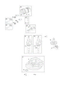 Camshaft, Crankcase Cover / Sump, Crankshaft, Piston / Rings / Connecting Rod parts for Briggs & Stratton Engine 10L902-0469-E1 from AppliancePartsPros.com