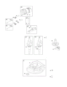 Camshaft, Crankcase Cover / Sump, Crankshaft, Piston / Rings / Connecting Rod parts for Briggs & Stratton Engine 10M902-0018-E1 from AppliancePartsPros.com