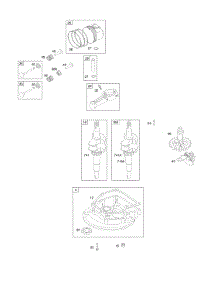 Camshaft, Crankcase Cover / Sump, Crankshaft, Piston / Rings / Connecting Rod parts for Briggs & Stratton Engine 10N902-0015-E1 from AppliancePartsPros.com