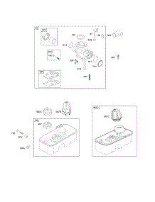 Carburetor, Fuel Supply parts for Briggs & Stratton Engine 10T602-3140-H1 from AppliancePartsPros.com