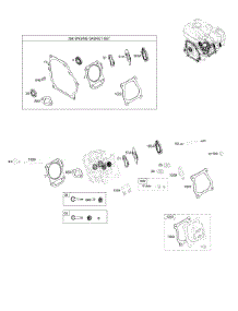 Cylinder Head, Gasket Sets parts for Briggs & Stratton Engine 10U232-0001-01 from AppliancePartsPros.com