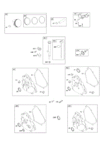 Piston / Rings / Connecting Rod, Crankcase Covers parts for Briggs & Stratton Engine 110412-0023-E1 from AppliancePartsPros.com
