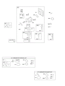 Carburetor, Carburetor Gasket Kits parts for Briggs & Stratton Engine 110412-0154-E1 from AppliancePartsPros.com