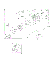 Cylinder Head parts for Briggs & Stratton Engine 110612-0117-E1 from AppliancePartsPros.com