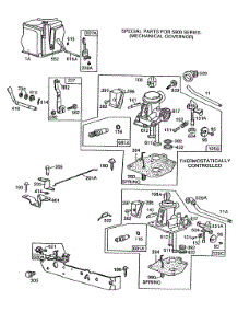 Carburetor Assy,Controls parts for Briggs & Stratton Engine 110908-1117-01 from AppliancePartsPros.com