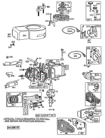 Cyl,Mufflers,Piston,Oil Fill parts for Briggs & Stratton Engine 110982-3051-01 from AppliancePartsPros.com