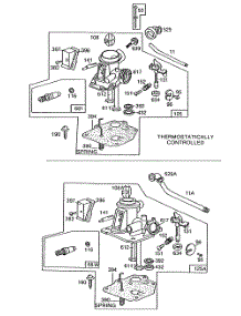 Carburetor Assemblies parts for Briggs & Stratton Engine 110982-5912-01 from AppliancePartsPros.com