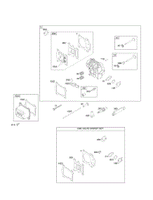 Cylinder Head, Gasket Set-Valves, Valves parts for Briggs & Stratton Engine 110P05-0004-F1 from AppliancePartsPros.com