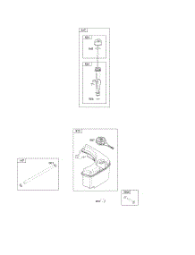 Fuel Supply, Lubrication parts for Briggs & Stratton Engine 110P05-0004-F1 from AppliancePartsPros.com