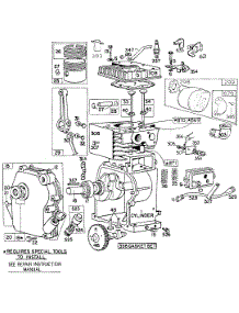 Cylinder,Mufflers,Piston Grp parts for Briggs & Stratton Engine 111232-0152-99 from AppliancePartsPros.com