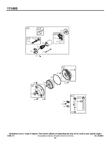 Electric Starter parts for Briggs & Stratton Engine 111432-0123-E1 from AppliancePartsPros.com
