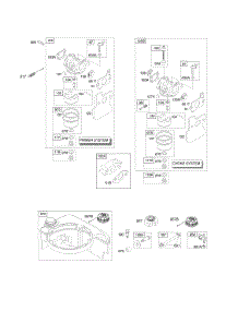 Carburetor, Fuel Supply parts for Briggs & Stratton Engine 111602-0168-E1 from AppliancePartsPros.com