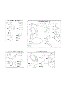 Kits / Gasket Sets parts for Briggs & Stratton Engine 111682-0164-E1 from AppliancePartsPros.com