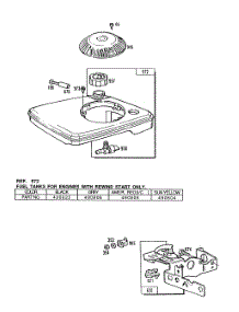 Fuel Tank Assy,Control Brkt parts for Briggs & Stratton Engine 111708-0180-03 from AppliancePartsPros.com