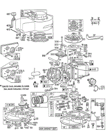 Cyl,Sumps, Piston, Mufflers parts for Briggs & Stratton Engine 111982-0165-99 from AppliancePartsPros.com