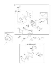 Cylinder Head, Gasket Set-Valves, Valves parts for Briggs & Stratton Engine 111P02-0007-F1 from AppliancePartsPros.com