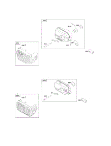 Exhaust System parts for Briggs & Stratton Engine 111P02-0116-F1 from AppliancePartsPros.com