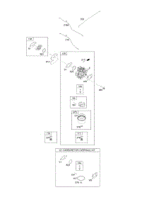 Carburetor, Carburetor Overhaul Kit parts for Briggs & Stratton Engine 111P02-0783-F1 from AppliancePartsPros.com