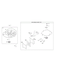 Gasket Set-Engine, Sump parts for Briggs & Stratton Engine 111P02-0783-F1 from AppliancePartsPros.com