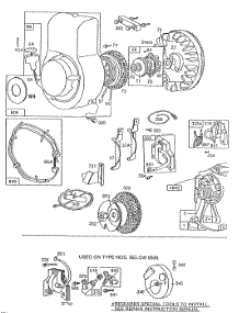 Blower Hsgs,Rewind,Flywheel parts for Briggs & Stratton Engine 112292-0703-01 from AppliancePartsPros.com
