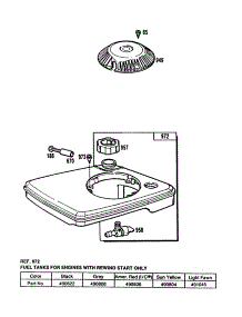 Fuel Tank Assembly parts for Briggs & Stratton Engine 112702-3064-02 from AppliancePartsPros.com