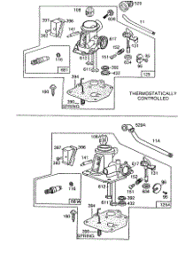 Carburetor Assemblies parts for Briggs & Stratton Engine 112902-0111-01 from AppliancePartsPros.com