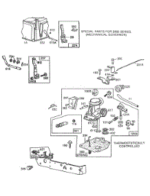 Carburetor Assy,Control Brkt parts for Briggs & Stratton Engine 112982-3134-01 from AppliancePartsPros.com